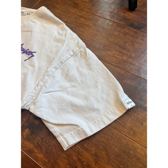 Ape Tees By Jim Design Short Sleeve White W/ Purple Wording Size Large - Picture 3 of 9